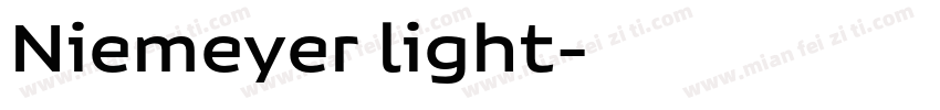 Niemeyer light字体转换